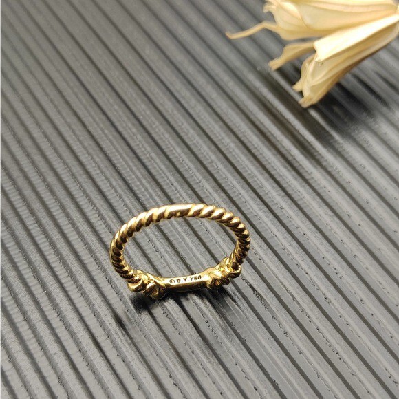 David Yurman Golden thread edged Ring size: 6 - Picture 4 of 5
